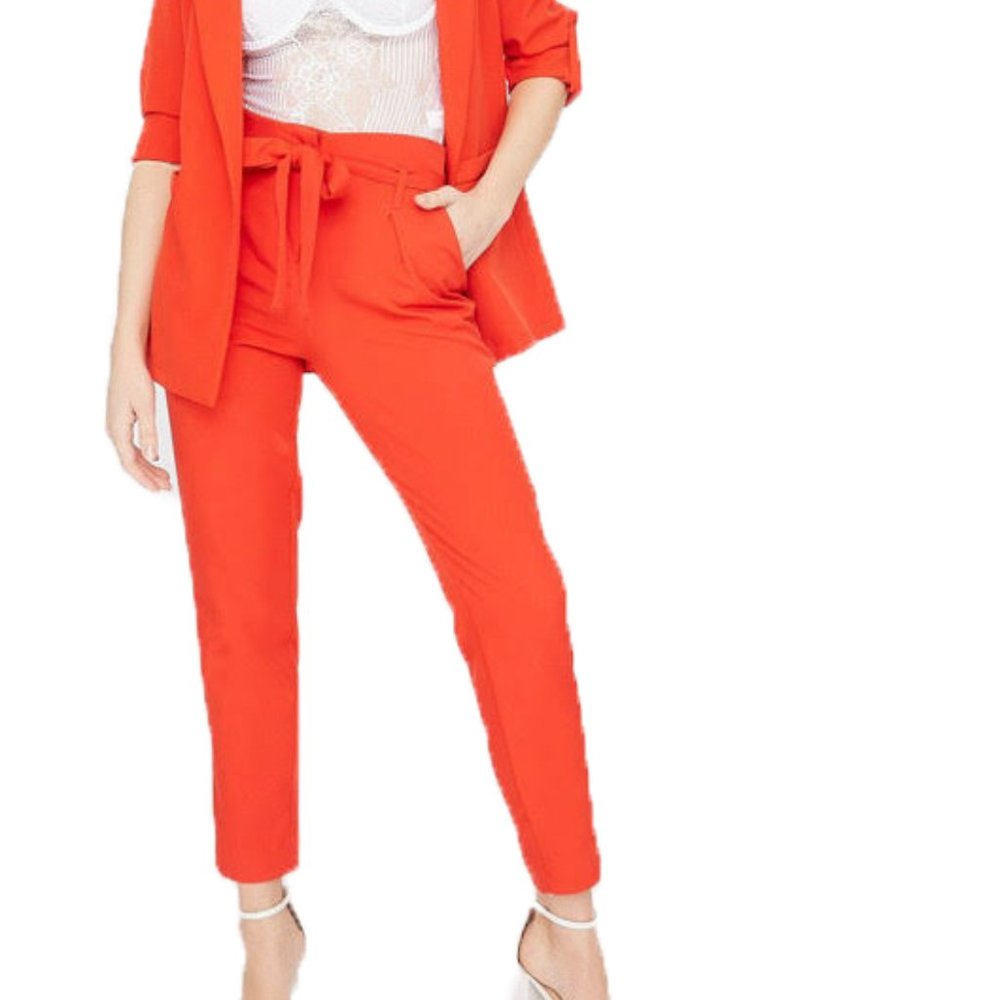Revamped Red Paperbag Pant